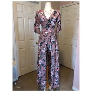 Floral Romper /Maxi dress